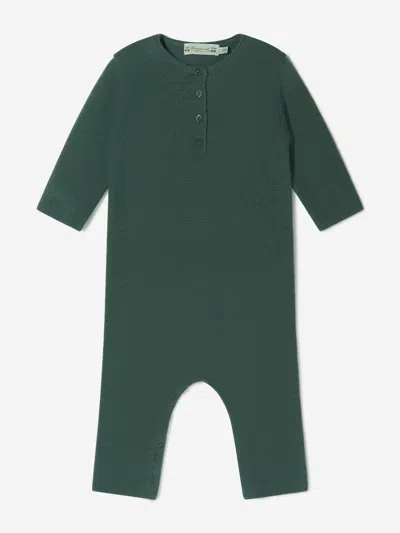 Shop Bonpoint Baby Cashmere Romper Size One Size In Green