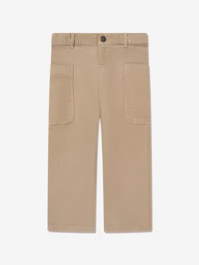 Shop Bonpoint Girls Looping Trousers In Brown