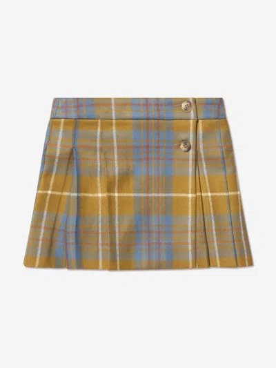 Bonpoint Skirt Check In Blue