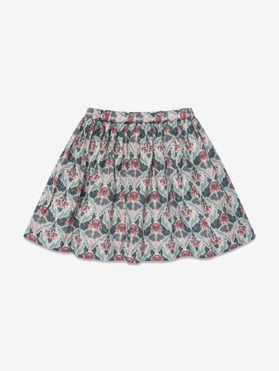 Shop Bonpoint Girls Calipso Cotton Skirt In Multicoloured