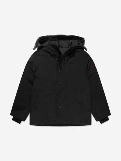 Shop Canada Goose Kids Logan Parka In Black