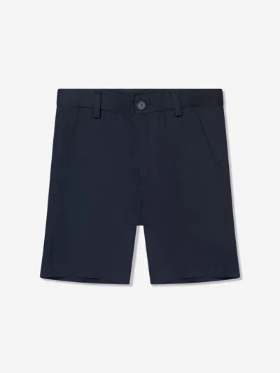 Shop Bonpoint Boys Calvin Bermuda Shorts In Blue