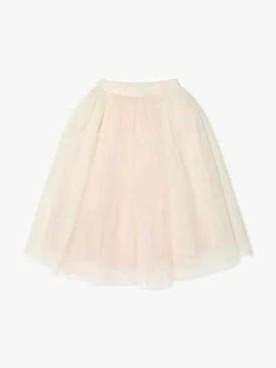 Shop Bonpoint Girls Tulle Panice Maxi Skirt In Pink