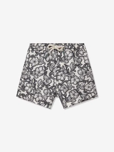 Shop Bonpoint Baby Boys Floral Swim Shorts In Black