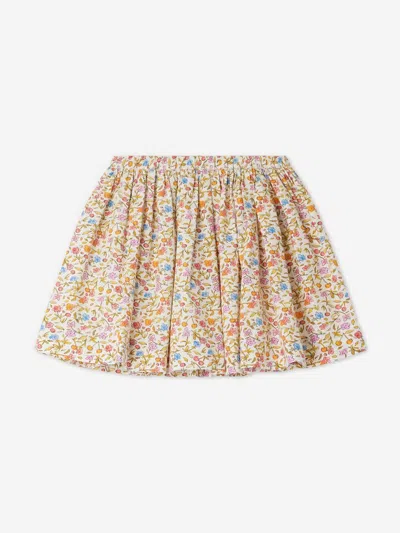 Shop Bonpoint Girls Suzon Floral Skirt In Multicoloured