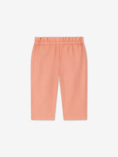 Bonpoint Luciole Elasticated-waist Leggings In Orange