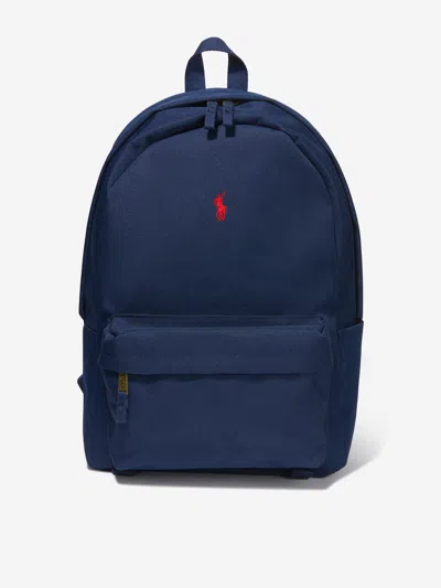 Shop Ralph Lauren Kids Polo Backpack (h:28cm) 0 - 6 Mths Blue