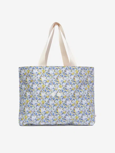 Shop Bonpoint Girls Diba Floral Tote Bag In Blue