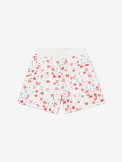 Bonpoint Cornelia Cherry-print Shorts In White