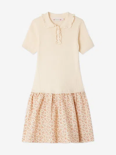 Shop Bonpoint Girls Clivia Polo Dress In Ivory