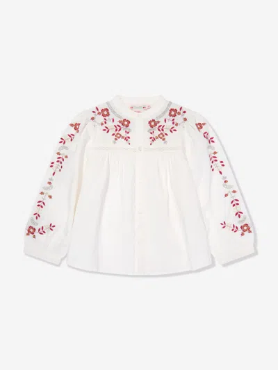 Shop Bonpoint Girls Fifi Blouse In Ivory