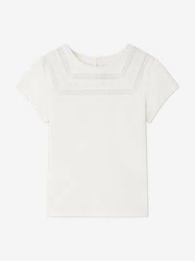 Shop Bonpoint Girls Fina T-shirt In White
