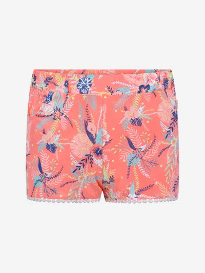 Shop Carrèment Beau Girls Dress - Apricot Tropical Print Shorts 5 Yrs Orange