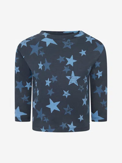 Molo Organic Cotton Star-print Top In Blue