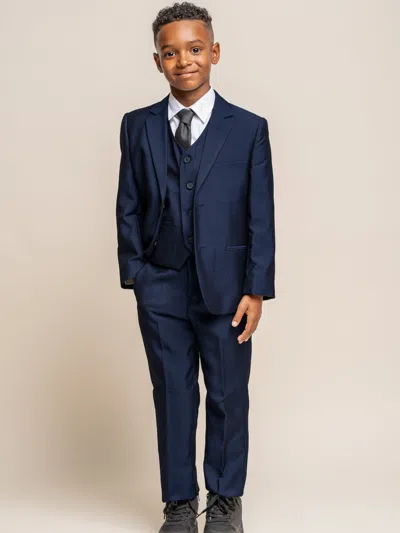 Shop House Of Cavani Boys Ford Suit In Blue