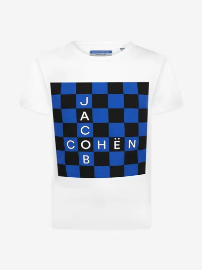 Shop Jacob Cohen Boys T-shirt 8 Yrs White