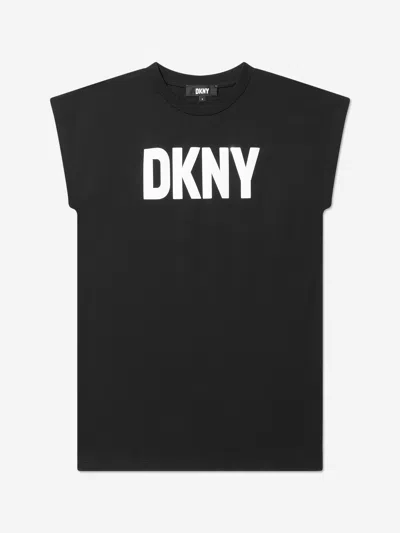 Shop Dkny Girls 2-in-1 Milano Dress In Black