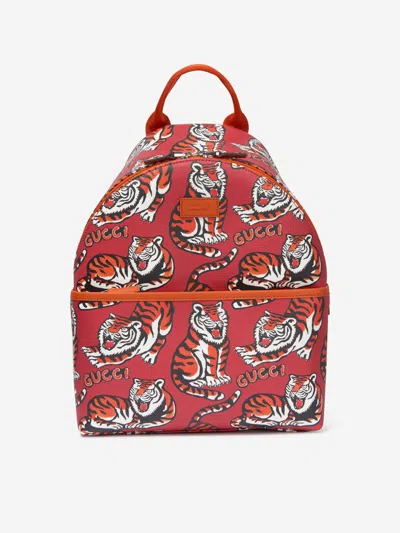 Shop Gucci Kids Tiger Backpack