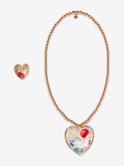 Shop Super Smalls Girls Heart Of Mega Jewellery Set In Gold