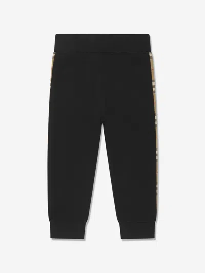 Burberry Logo-print Track Pants In Black