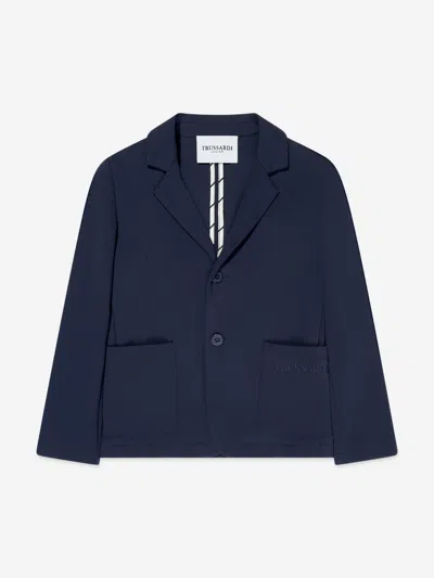 Trussardi Boys Brev Blazer In Blue