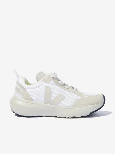 Shop Veja Girls Canary Light Trainers In White