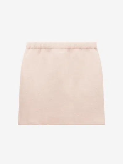 Shop Fendi Girls Wool Knit Skirt 8 Yrs Pink