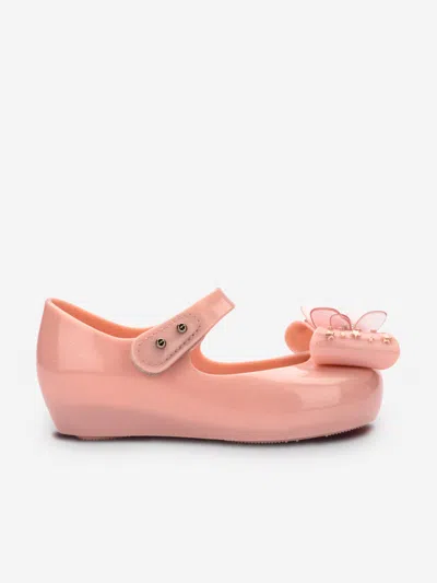 Mini Melissa Ultragirl Star Ballerina Shoes In Pink