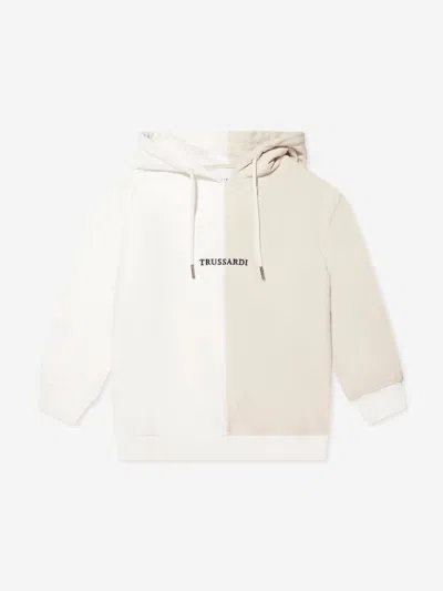 Trussardi Boys Ulak Hoodie In Ivory