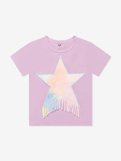 Shop Stella Mccartney Girls Star T-shirt In Purple