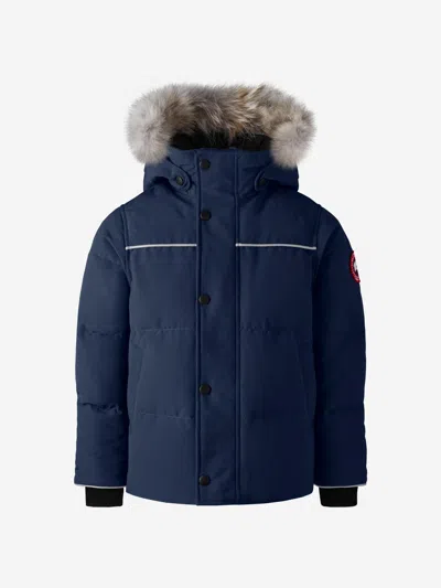 Shop Canada Goose Kids Snowy Owl Down Parka Jacket 2 - 3 Yrs Blue
