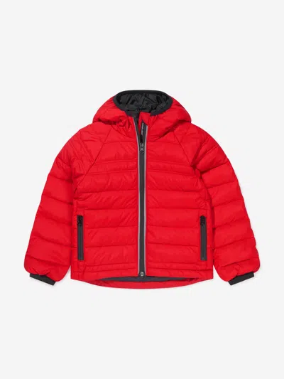 Shop Canada Goose Kids Bobcat Down Hooded Jacket 6 - 7 Yrs Red