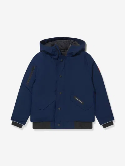 Canada Goose Kids Rundle Down Bomber Jacket M (10 - 12 Yrs) Blue In Blue