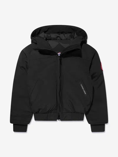 Shop Canada Goose Kids Grizzly Bomber In Black