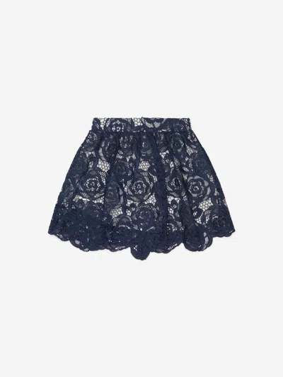 Shop Charabia Girls Lace Flower Skirt 8 Yrs Blue