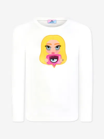 Shop Chiara Ferragni Girls T-shirt 2 Yrs Ivory