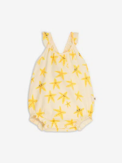 Shop The Bonnie Mob Baby Girls Clarion Starfish Bubble Romper In Ivory