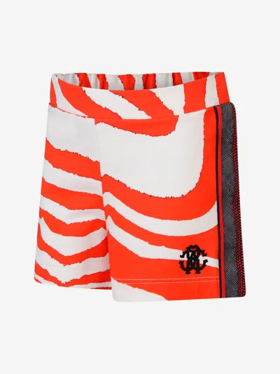 Shop Roberto Cavalli Girls Zebra Shorts S 10yrs Orange