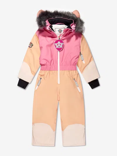 Shop Roarsome Girls Skye Paw Patrol Ski Suit In Pink