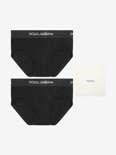Shop Dolce & Gabbana & Gabbana Boys Pants Two Pack 5 Yrs Brown
