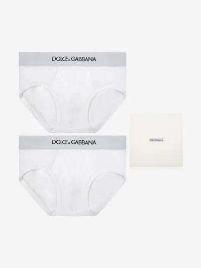 Shop Dolce & Gabbana & Gabbana Boys Pants Two Pack 3 Yrs Brown