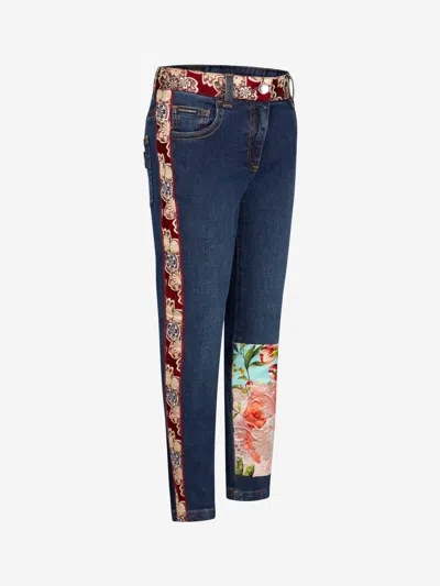 Dolce & Gabbana Girls Jeans 10 Yrs Black In Black