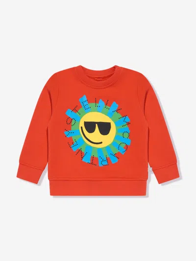 Shop Stella Mccartney Baby Boys Sunshine Sweatshirt In Red