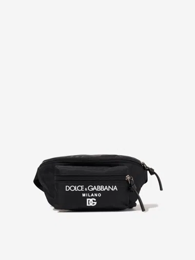 Shop Dolce & Gabbana Kids Logo Belt Bag In Black