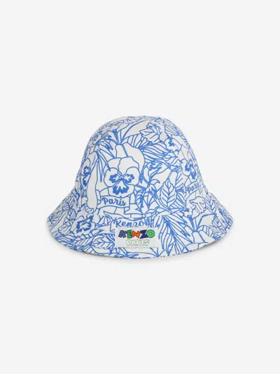 Shop Kenzo Baby Boke Flower Bucket Hat In Ivory