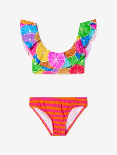 Shop Nessi Byrd Girls Emma Bikini In Multicoloured