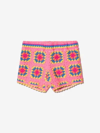 Shop Marc Jacobs Girls Crocheted Shorts In Pink