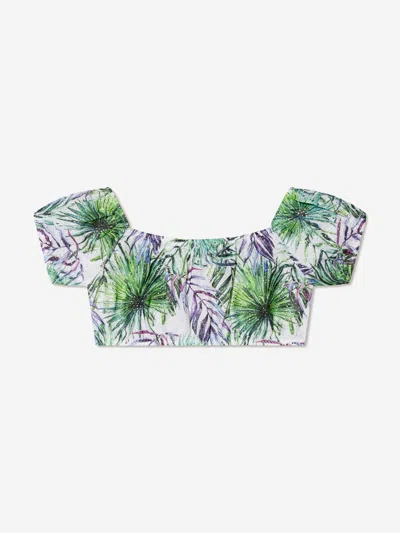 Nessi Byrd Girls Lali Crop Top In Multicoloured