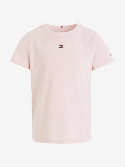 Shop Tommy Hilfiger Girls Essential T-shirt In Pink