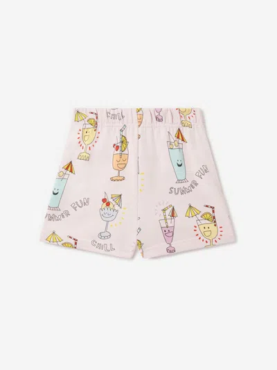 Shop Stella Mccartney Girls Summer Fun Shorts In Pink